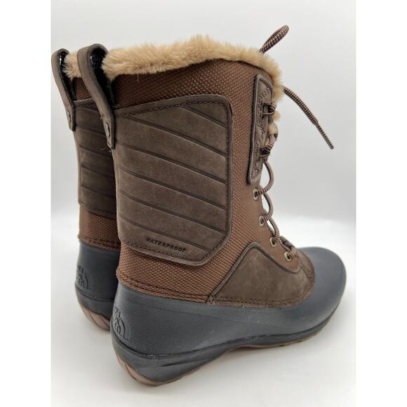 The North Face Shellista IV Mid NF0A5G2NZN3 Women's Brown Boots Size 10 - Picture 9 of 12